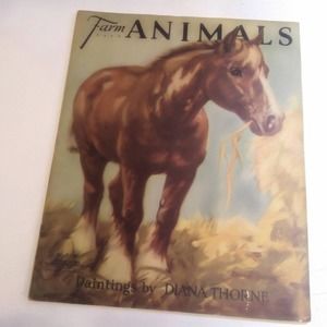 Vintage Farm Animals by Diana Thorne
